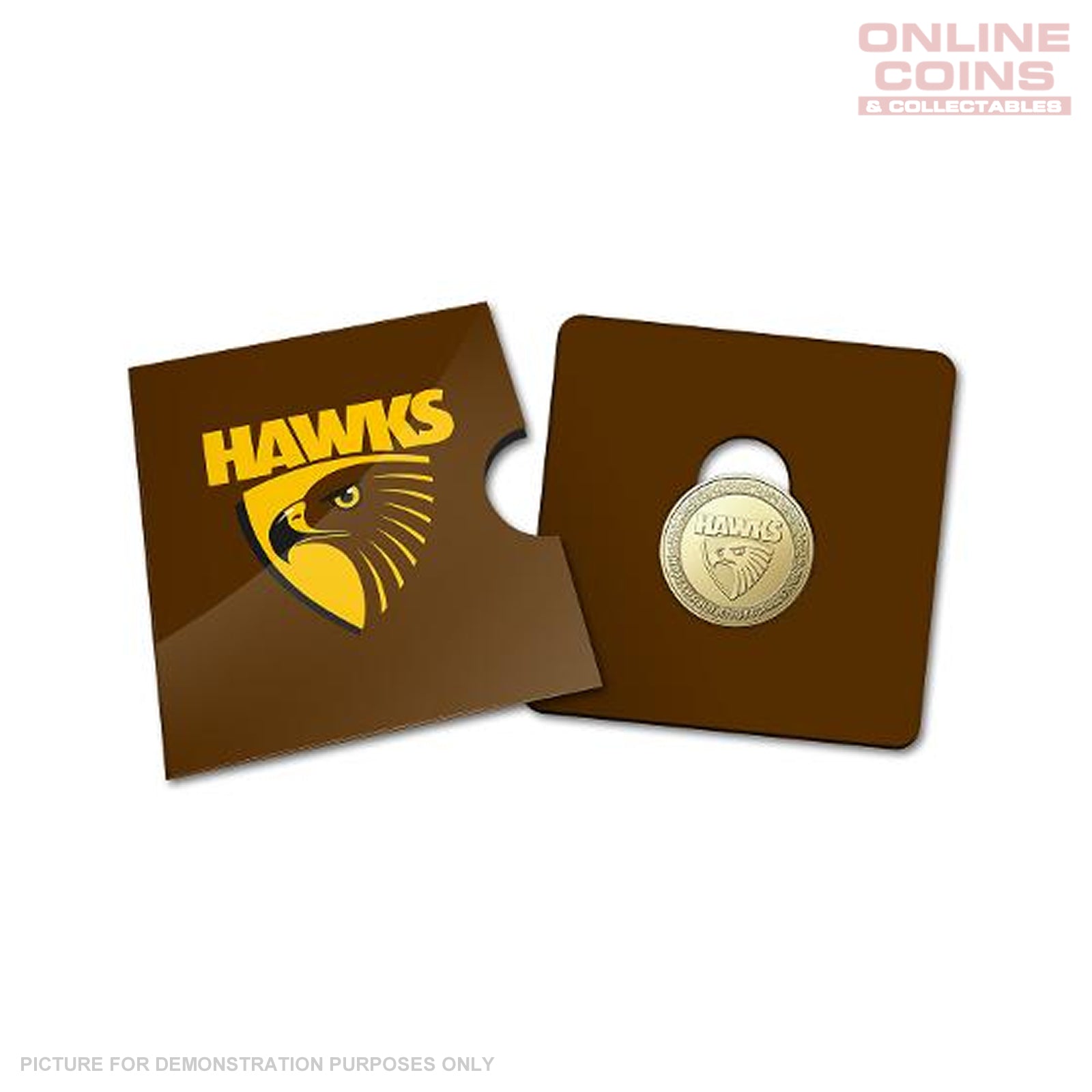 2023 Australia Post AFL $1 Coin in Card - Hawthorn Hawks
